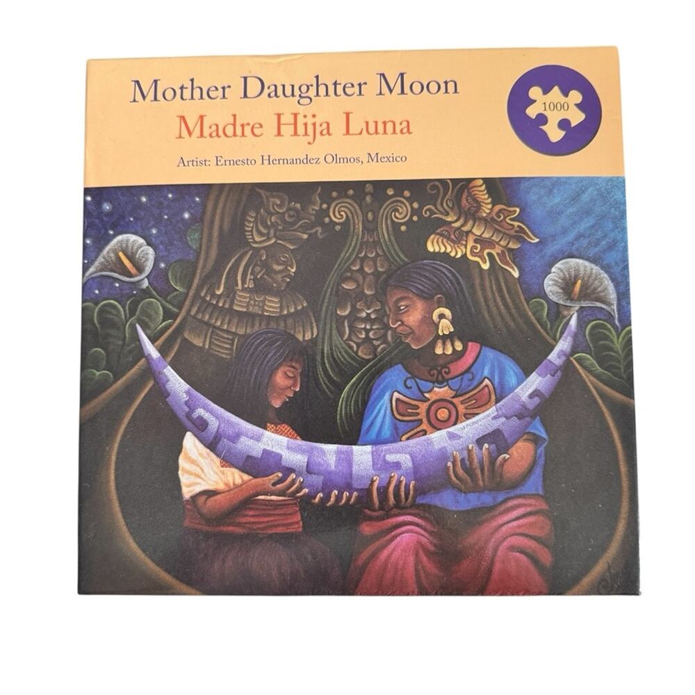 "Mother Daughter Moon" 1000 Pc Puzzle Mexican Artist Ernesto Hernandez Olmos